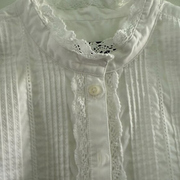 J. Crew Lace-front button-up shirt - Picture 3 of 7